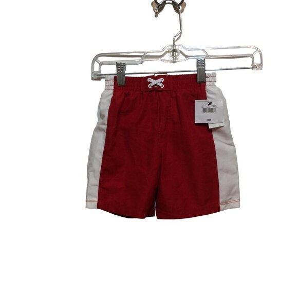 OP Boys Swim Trunks 24 Months Red 100% Polyester sku3 - Picture 1 of 4
